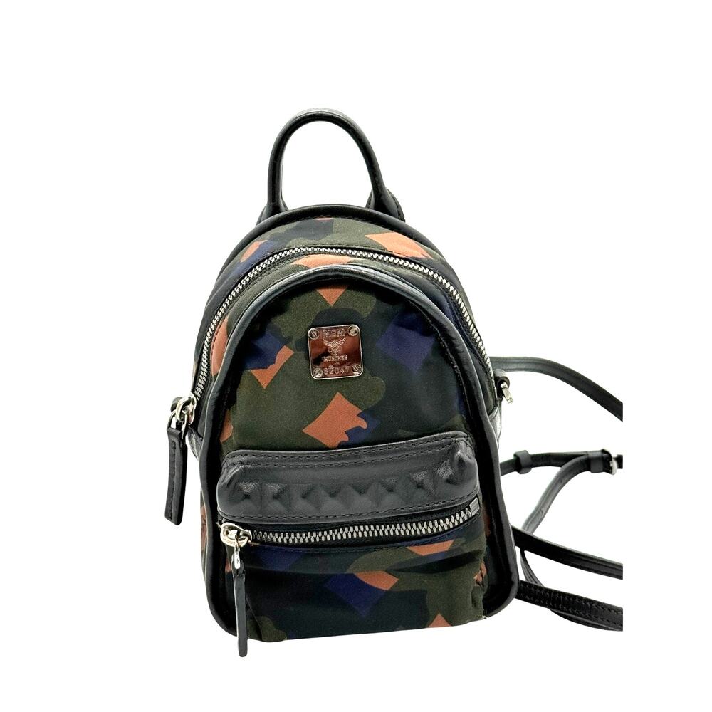 MCM Dieter Munich Lion Camo Nylon Mini Backpack/Beltbag